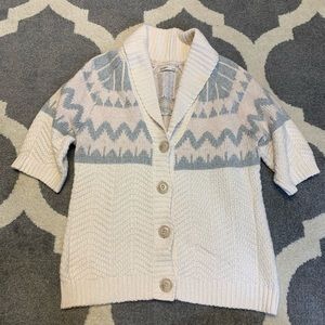 🔴 Old Navy Fair Isle Short Sleeve Cardigan